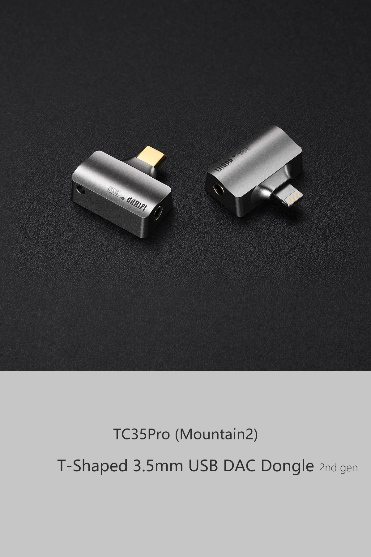 ddHiFi TC35Pro (Mountain2) USB-C to 3.5mm TRS Unbalanced Portable USB DAC &amp; Headphone Amplifier Adapter [2nd Gen]