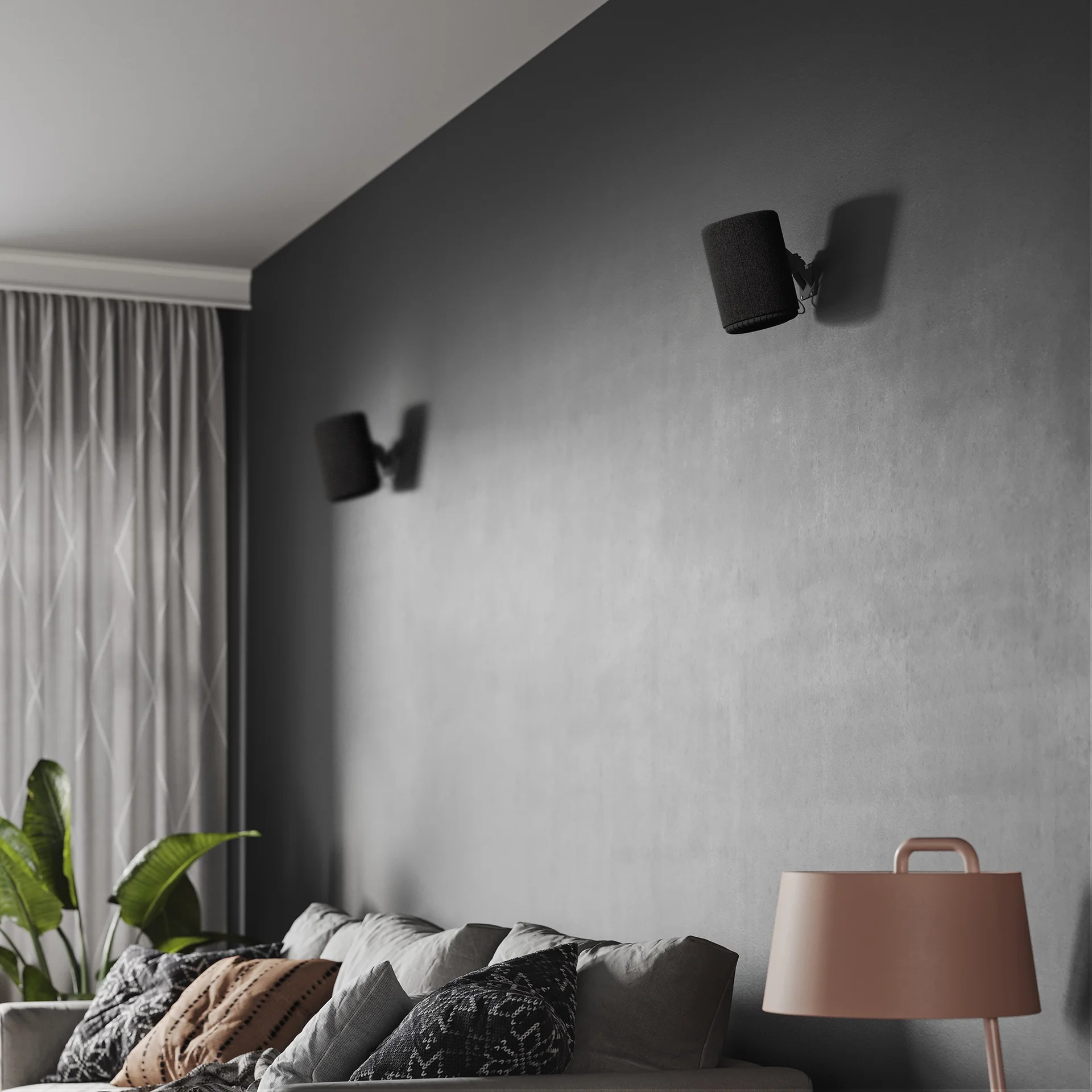 Wall mount the Audio Pro A10 MkII W using mounting brackets