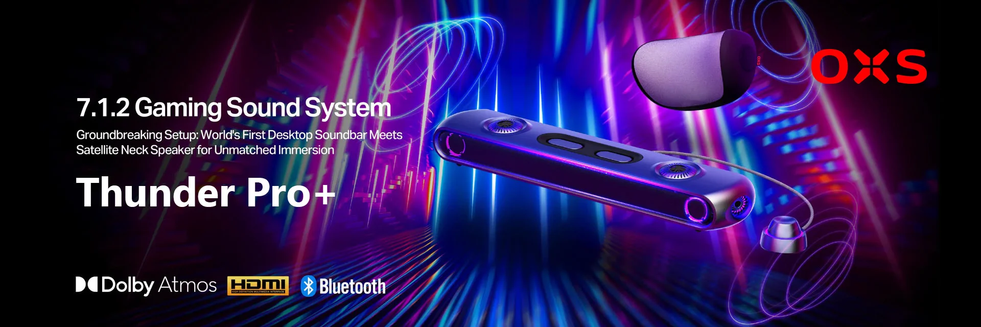 OXS Thunder Pro+ Dolby Atmos Gaming Soundbar