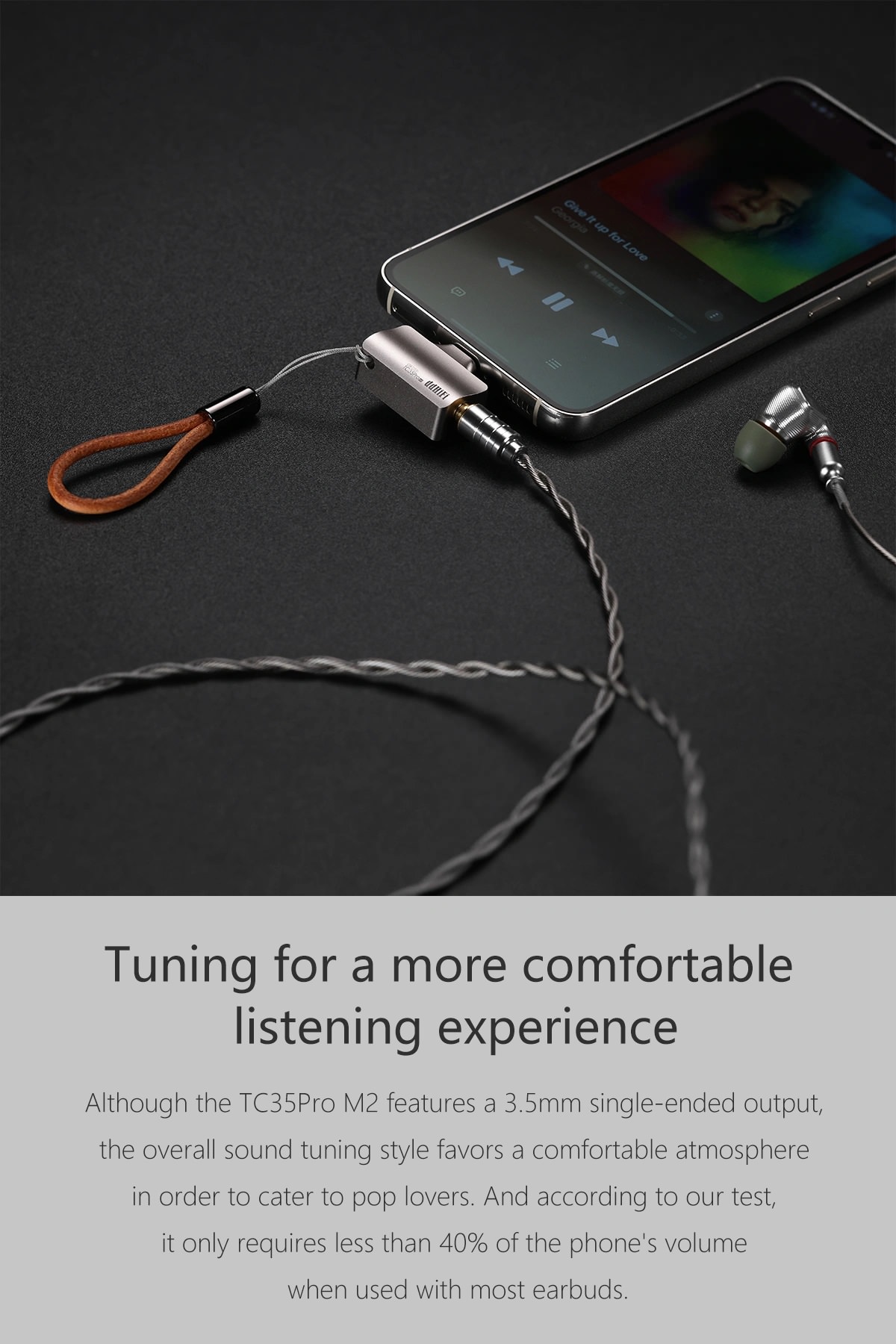 ddHiFi TC35Pro (Mountain2) USB-C to 3.5mm TRS Unbalanced Portable USB DAC &amp; Headphone Amplifier Adapter [2nd Gen]