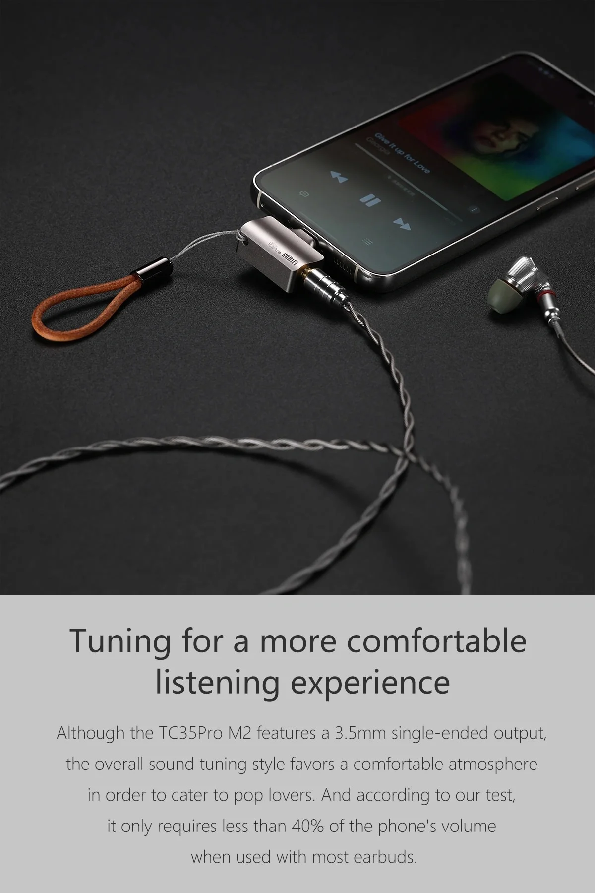 ddHiFi TC35Pro (Mountain2) USB-C to 3.5mm TRS Unbalanced Portable USB DAC &amp; Headphone Amplifier Adapter [2nd Gen]