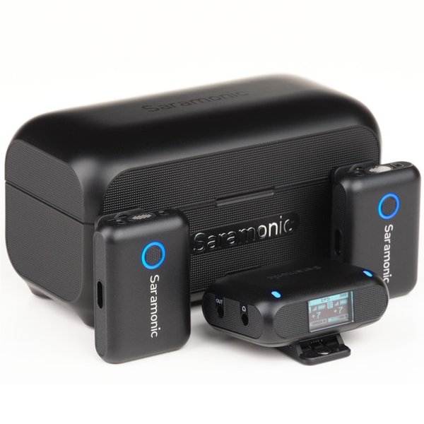Saramonic Blink500 B2+ Dual Channel Wireless Microphone System with Charging Case Saramonic Blink500 B2+ Dual Channel Wireless Microphone System with Charging Case