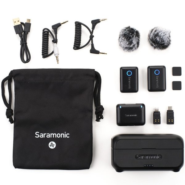 Saramonic Blink500 B2+ Dual Channel Wireless Microphone System with Charging Case Saramonic Blink500 B2+ Dual Channel Wireless Microphone System with Charging Case