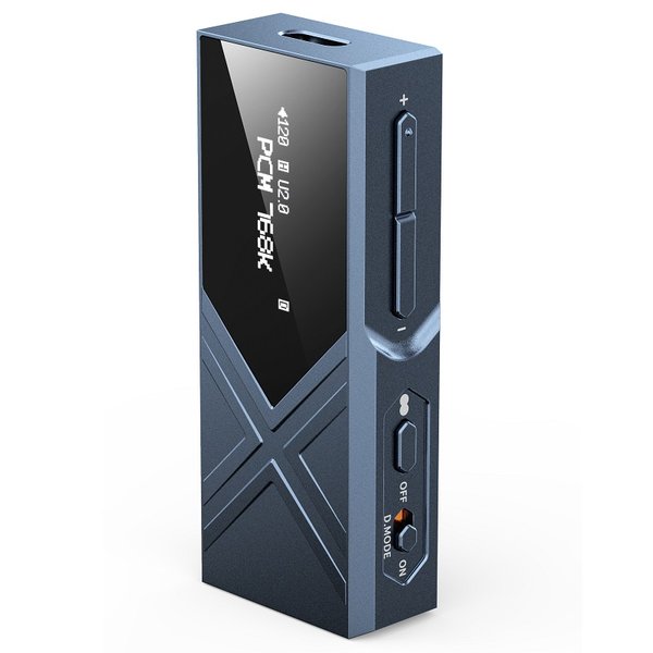 FiiO KA17 MQA Type-C to 3.5mm/4.4mm Balanced S/PDIF Coaxial Interface Portable USB DAC & Headphone Amplifier Adapter - Blue