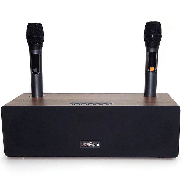JazPiper+ V3 Wireless Bluetooth Desktop Speaker & Network Streaming Karaoke System with Dual Handheld Mics JazPiper+ V3 Wireless Bluetooth Desktop Speaker & Network Streaming Karaoke System with Dual Handheld Mics