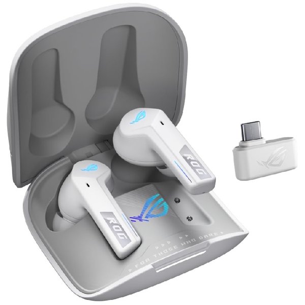 ROG Cetra SpeedNova True Wireless Bluetooth+2.4GHz Noise-Cancelling Gaming In-Ear Earphone with Mic - White ROG Cetra SpeedNova True Wireless Bluetooth+2.4GHz Noise-Cancelling Gaming In-Ear Earphone with Mic - White