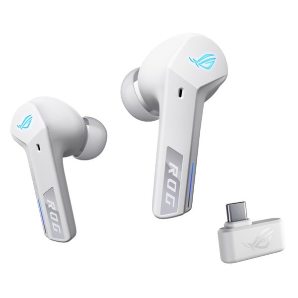 ROG Cetra SpeedNova True Wireless Bluetooth+2.4GHz Noise-Cancelling Gaming In-Ear Earphone with Mic - White ROG Cetra SpeedNova True Wireless Bluetooth+2.4GHz Noise-Cancelling Gaming In-Ear Earphone with Mic - White