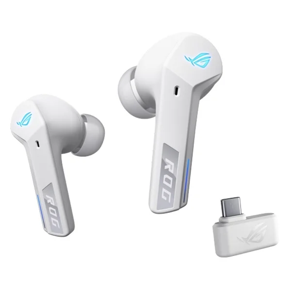 ROG Cetra SpeedNova True Wireless Bluetooth+2.4GHz Noise-Cancelling Gaming In-Ear Earphone with Mic - White