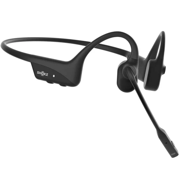 Shokz OpenComm2 2025 Upgrade Wireless Bluetooth Bone Conduction Headset with Boom Mic - Black