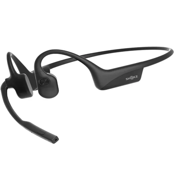 Shokz OpenComm2 2025 Upgrade Wireless Bluetooth Bone Conduction Headset with Boom Mic - Black