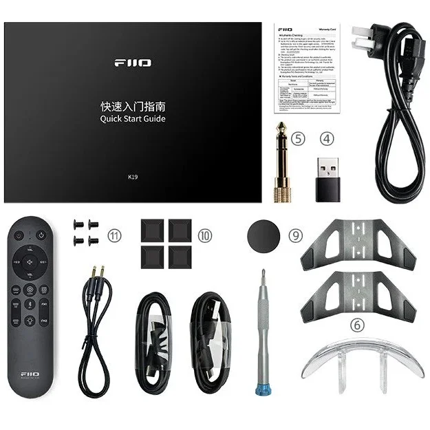 FiiO K19 MQA Wired/Wireless Bluetooth Desktop Studio-grade DAC & Headphone Amplifier (with HDMI) - Black