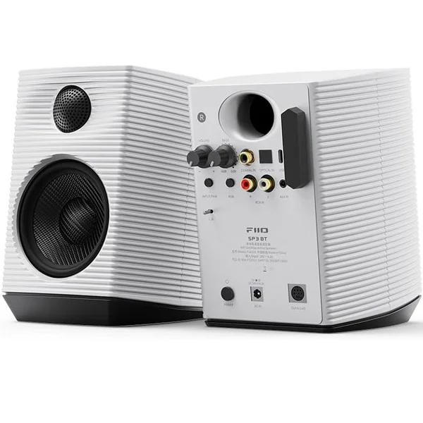 FiiO SP3 BT Wireless Bluetooth Desktop Bookshelf Speakers - White