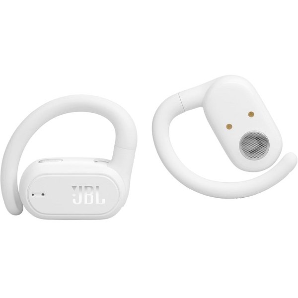 JBL Soundgear Sense Neckband/True Wireless Bluetooth Air Conduction Open-Ear Earphone with Mic - White JBL Soundgear Sense Neckband/True Wireless Bluetooth Air Conduction Open-Ear Earphone with Mic - White