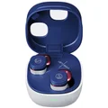 Audio-Technica ATH-SQ1TW2 True Wireless Bluetooth In-Ear Earphone with Mic - Navy/Red