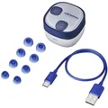 Audio-Technica ATH-SQ1TW2 True Wireless Bluetooth In-Ear Earphone with Mic - Navy/Red