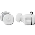 Audio-Technica ATH-SQ1TW2 True Wireless Bluetooth In-Ear Earphone with Mic - Pure White
