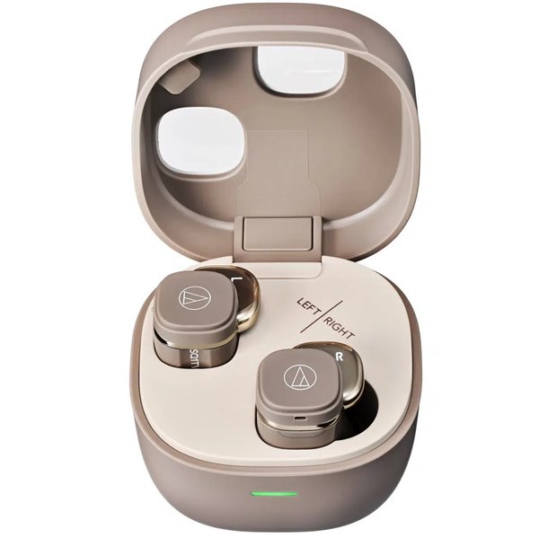 Audio-Technica ATH-SQ1TW2 True Wireless Bluetooth In-Ear Earphone with Mic - Cafe Latte Audio-Technica ATH-SQ1TW2 True Wireless Bluetooth In-Ear Earphone with Mic - Cafe Latte