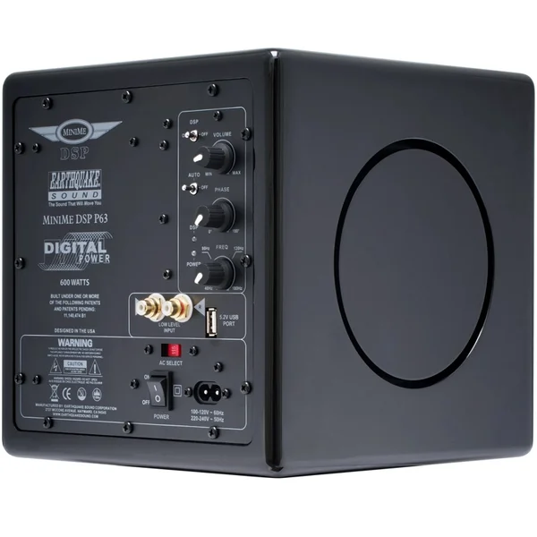 Earthquake Sound MiniMe DSP P63 6.5-inch (6.5") Powered Subwoofer - Black