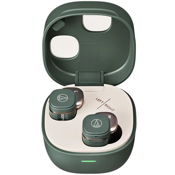 Audio-Technica ATH-SQ1TW2 True Wireless Bluetooth In-Ear Earphone with Mic - Forest Green Audio-Technica ATH-SQ1TW2 True Wireless Bluetooth In-Ear Earphone with Mic - Forest Green