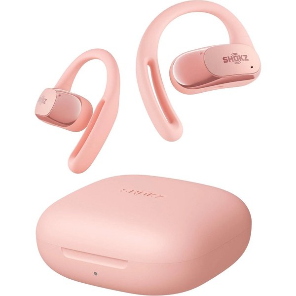 Shokz OpenFit Air True Wireless Bluetooth Air Conduction Open-Ear Earphone with Mic - Pink Shokz OpenFit Air True Wireless Bluetooth Air Conduction Open-Ear Earphone with Mic - Pink