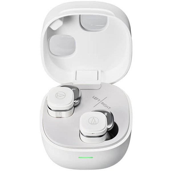 Audio-Technica ATH-SQ1TW2 True Wireless Bluetooth In-Ear Earphone with Mic - Pure White Audio-Technica ATH-SQ1TW2 True Wireless Bluetooth In-Ear Earphone with Mic - Pure White