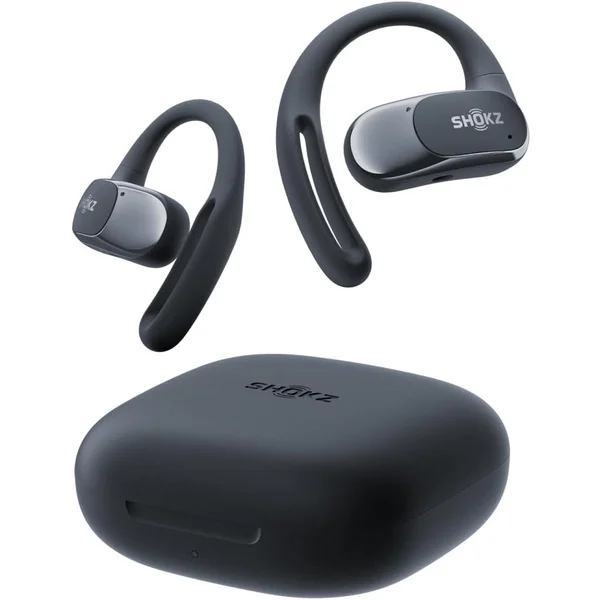 Shokz OpenFit Air True Wireless Bluetooth Air Conduction Open-Ear Earphone with Mic - Black