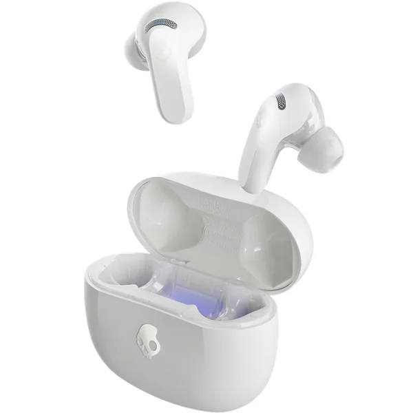 Skullcandy Rail ANC True Wireless Bluetooth Noise-Cancelling In-Ear Earphone with Mic - Bone