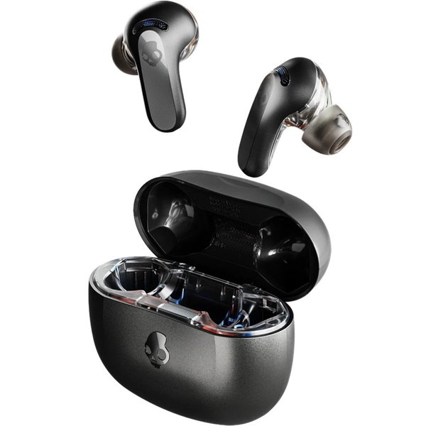 Skullcandy Rail ANC True Wireless Bluetooth Noise-Cancelling In-Ear Earphone with Mic - True Black Skullcandy Rail ANC True Wireless Bluetooth Noise-Cancelling In-Ear Earphone with Mic - True Black