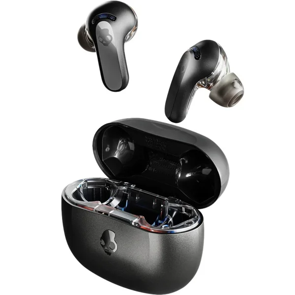 Skullcandy Rail ANC True Wireless Bluetooth Noise-Cancelling In-Ear Earphone with Mic - True Black