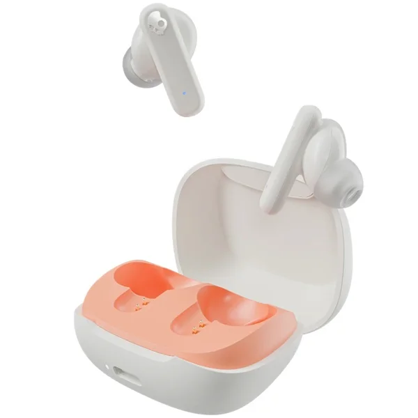 Skullcandy Smokin' Buds True Wireless Bluetooth In-Ear Earphones with Mic - Bone