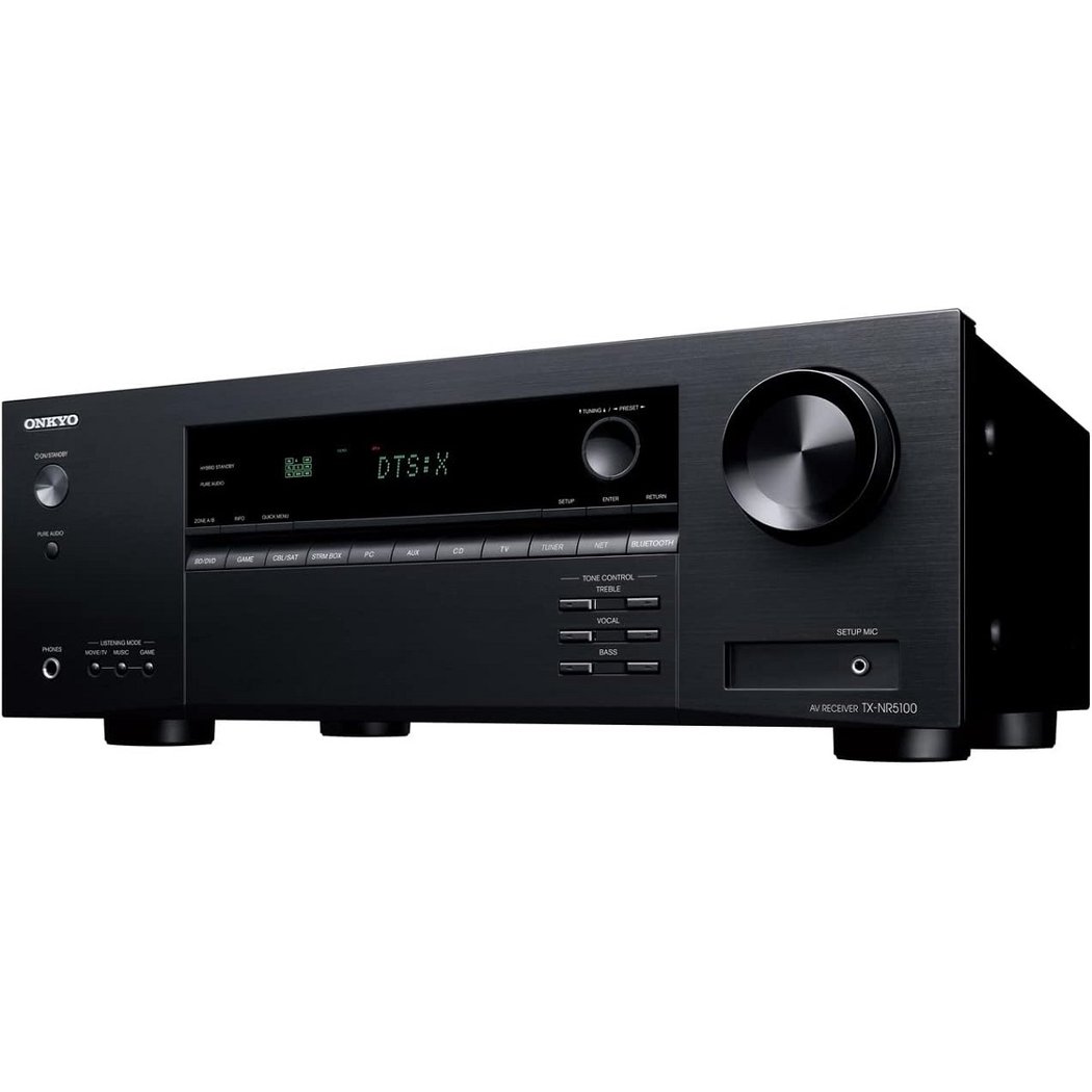 Onkyo TX-NR5100 7.2 Channel 8K Hi-Fi Network AV Receiver (with Dolby Atmos, DTS:X)
