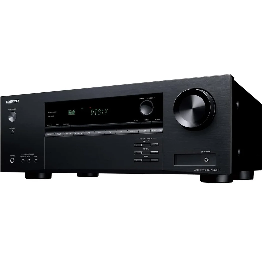 Onkyo TX-NR5100 7.2 Channel 8K Hi-Fi Network AV Receiver (with Dolby Atmos, DTS:X)