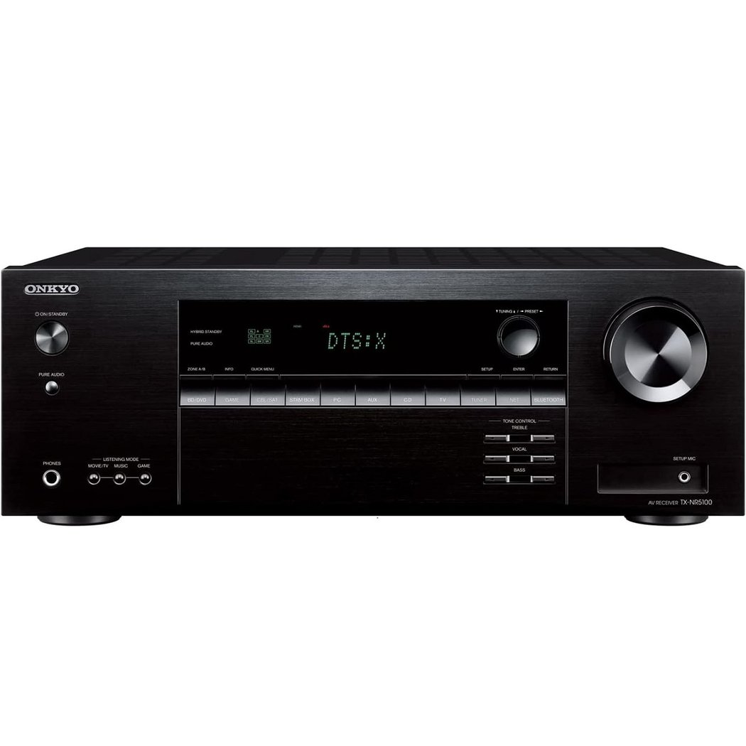 Onkyo TX-NR5100 7.2 Channel 8K Hi-Fi Network AV Receiver (with Dolby Atmos, DTS:X)