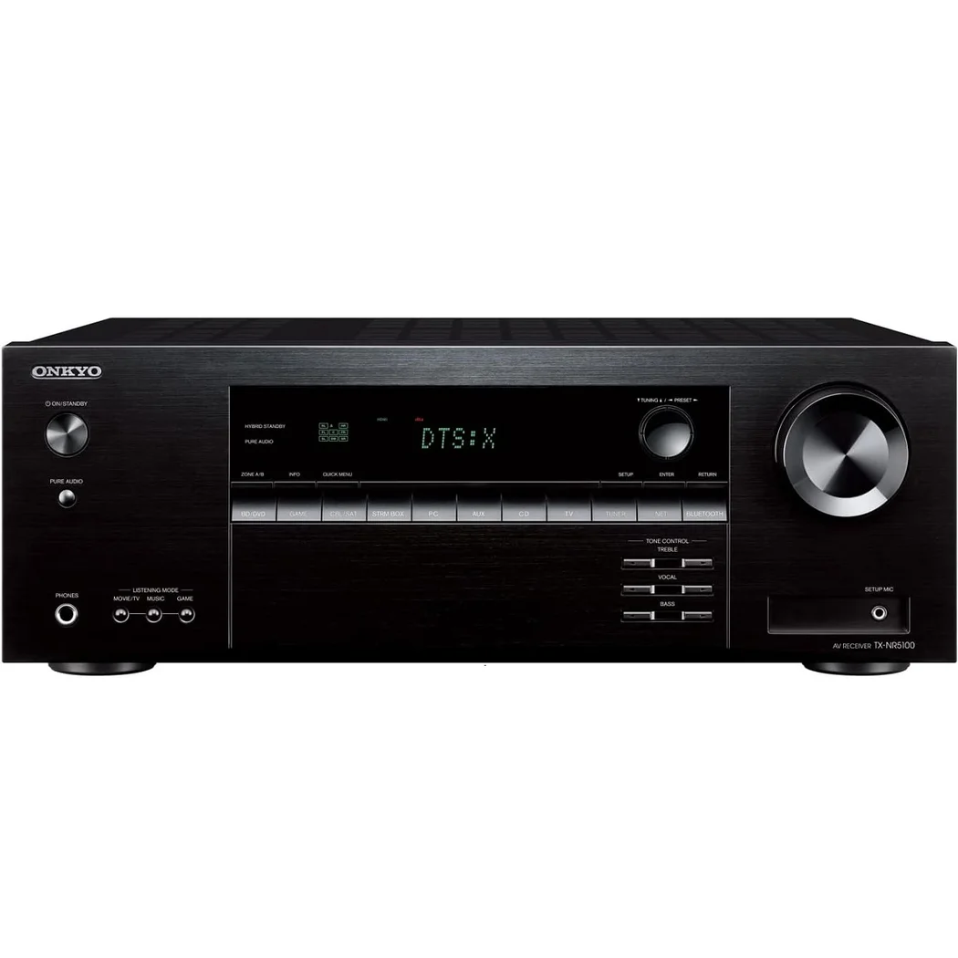 Onkyo TX-NR5100 7.2 Channel 8K Hi-Fi Network AV Receiver (with Dolby Atmos, DTS:X)