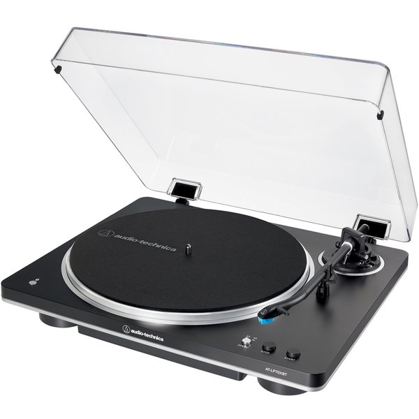 Audio-Technica AT-LP70XBT Fully Automatic Wireless Bluetooth Belt-Drive Turntable - Black/Silver
