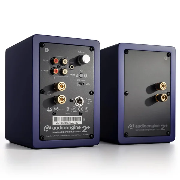 Audioengine A2+ Wireless Bluetooth Desktop Bookshelf Speakers - Matte Blue