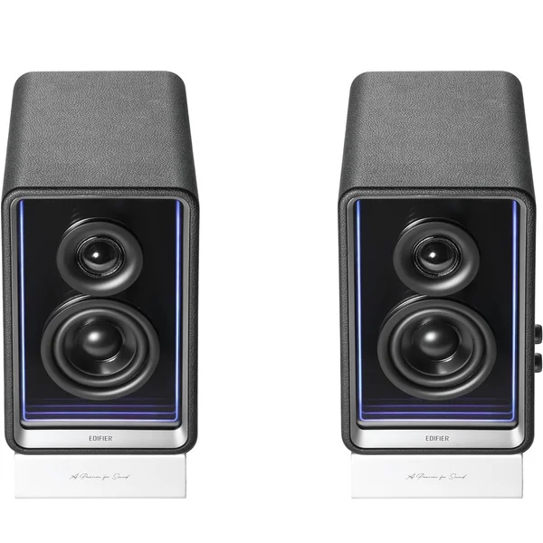 Edifier QR65 Wireless Bluetooth Desktop Bookshelf Speakers with 65W TurboGaN Charger - Black