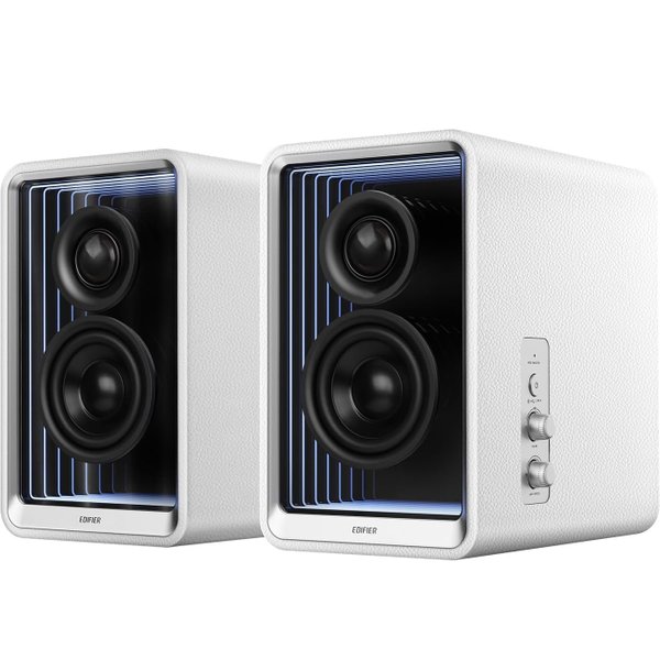 Edifier QR65 Wireless Bluetooth Desktop Bookshelf Speakers with 65W TurboGaN Charger - White Edifier QR65 Wireless Bluetooth Desktop Bookshelf Speakers with 65W TurboGaN Charger - White