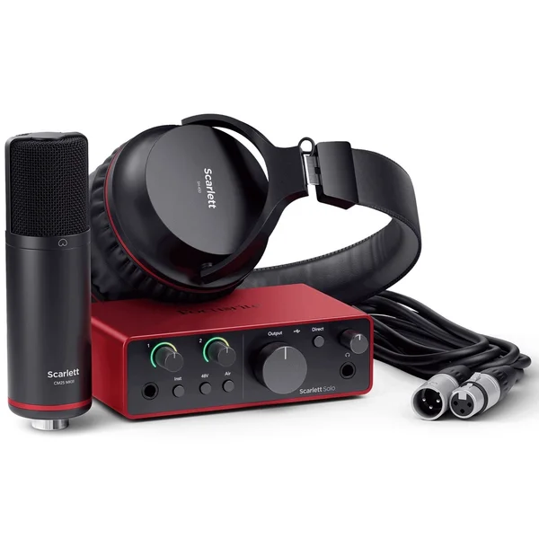 Focusrite Scarlett Solo Studio (4th Gen) USB Audio Interface Set