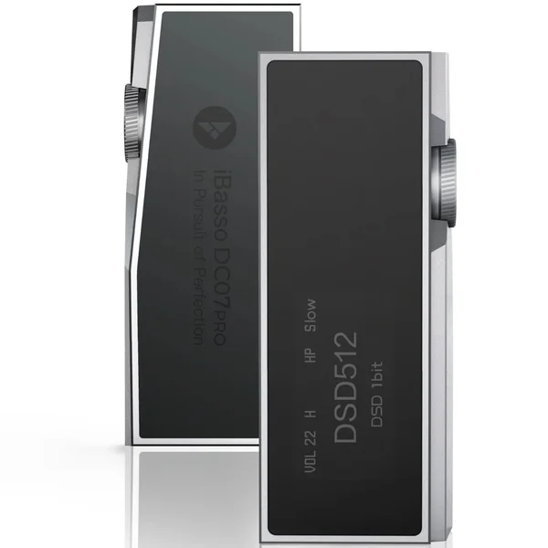 iBasso DC07PRO MQA Type-C USB to 3.5/4.4mm Balanced DAC & Headphone Amplifier Adapter - Silver