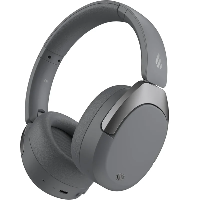Edifier W830NB Wireless Bluetooth Noise-Cancelling Over-Ear Headphone with Mic - Grey