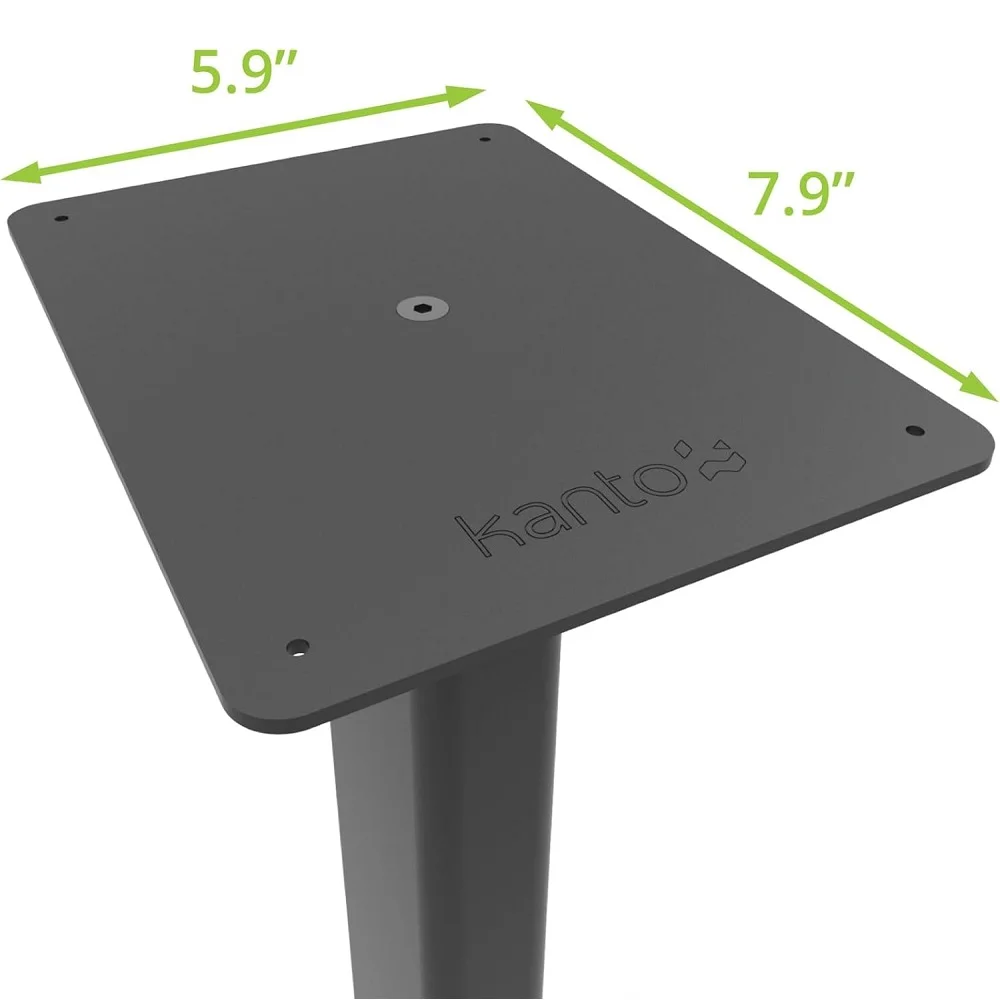 Kanto ST34 (Matte Black) Floor Stands with MDF Base