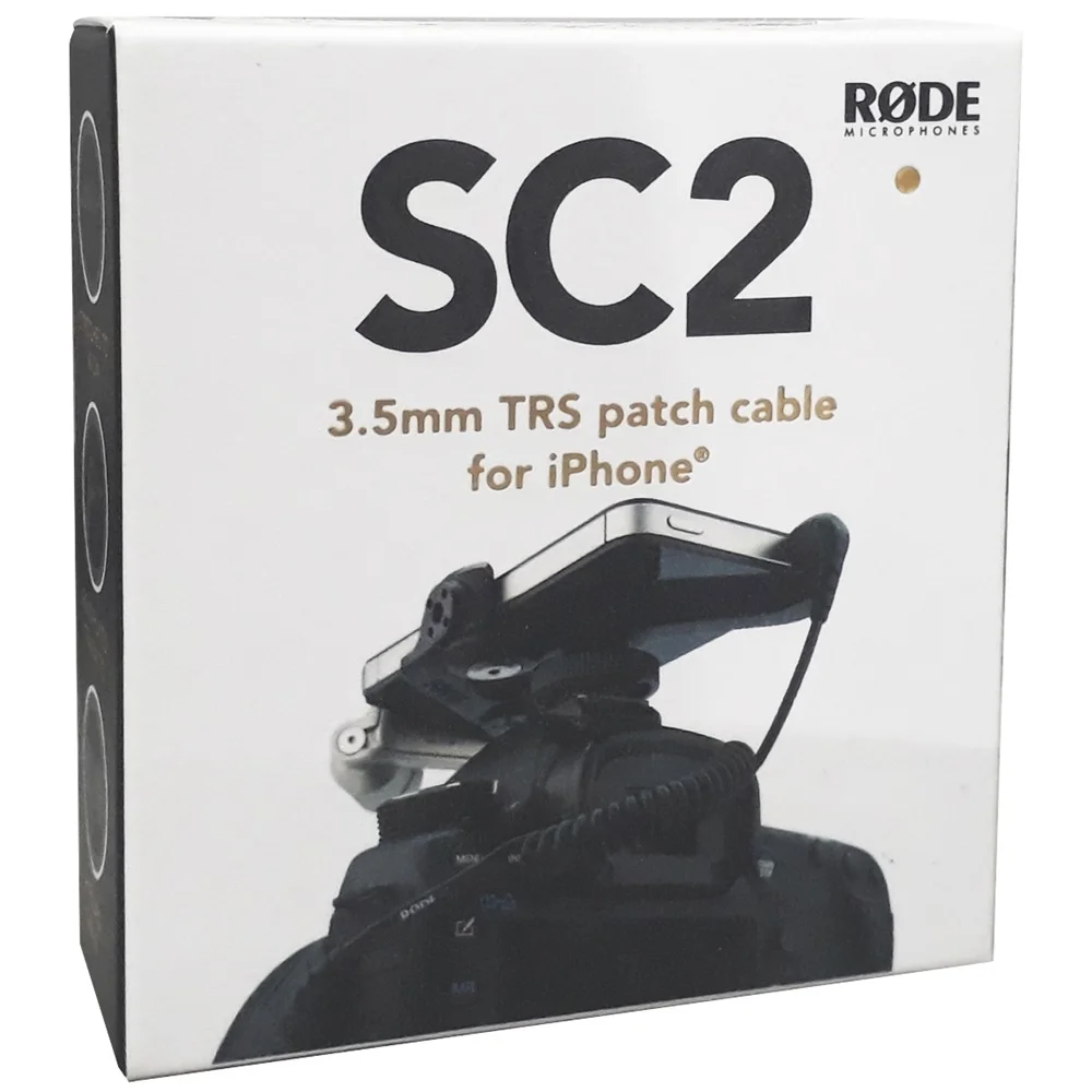 RODE SC2 Right-angle 3.5mm TRS to Right-angle 3.5mm TRS Patch Interconnect Cable