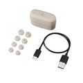 Audio-Technica ATH-CKS30TW+ True Wireless Bluetooth Noise-Cancelling In-Ear Earphone with Mic - Beige Audio-Technica ATH-CKS30TW+ True Wireless Bluetooth Noise-Cancelling In-Ear Earphone with Mic - Beige