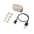 Audio-Technica ATH-CKS30TW+ True Wireless Bluetooth Noise-Cancelling In-Ear Earphone with Mic - Beige
