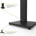 Kanto ST34 (Matte Black) Floor Stands with MDF Base