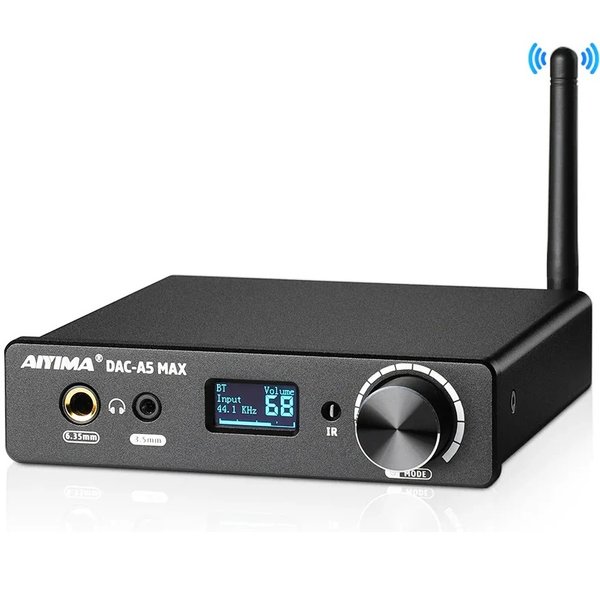 AIYIMA DAC-A5 MAX Wireless Bluetooth Desktop Headphone Amplifier, USB DAC & Preamplifier AIYIMA DAC-A5 MAX Wireless Bluetooth Desktop Headphone Amplifier, USB DAC & Preamplifier