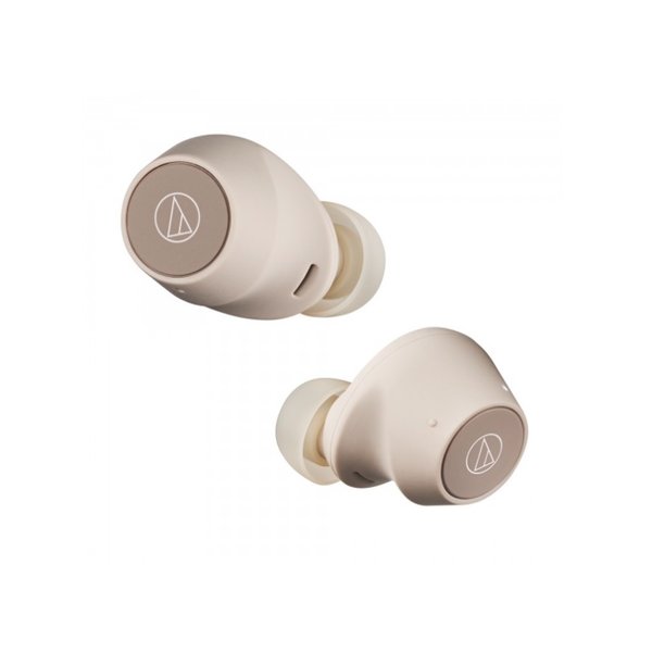 Audio-Technica ATH-CKS30TW+ True Wireless Bluetooth Noise-Cancelling In-Ear Earphone with Mic - Beige Audio-Technica ATH-CKS30TW+ True Wireless Bluetooth Noise-Cancelling In-Ear Earphone with Mic - Beige
