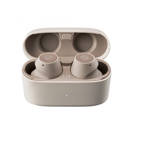 Audio-Technica ATH-CKS30TW+ True Wireless Bluetooth Noise-Cancelling In-Ear Earphone with Mic - Beige Audio-Technica ATH-CKS30TW+ True Wireless Bluetooth Noise-Cancelling In-Ear Earphone with Mic - Beige