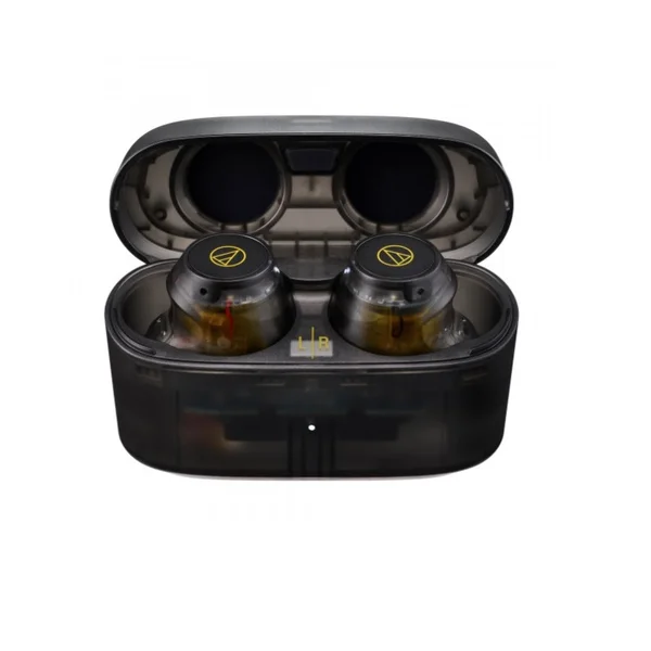 Audio-Technica ATH-CKS30TW+ True Wireless Bluetooth Noise-Cancelling In-Ear Earphone with Mic - Translucent Black